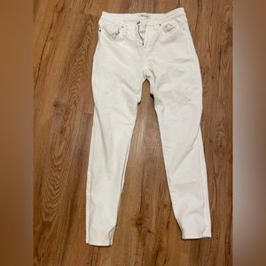 Madewell high rise white skinny jeans size 28